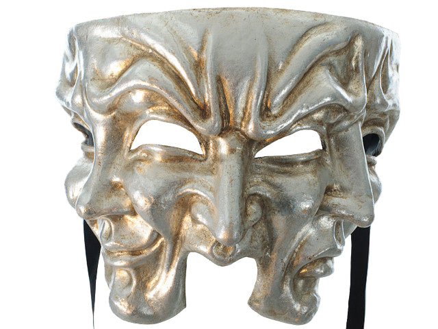 Halloween mask in silver