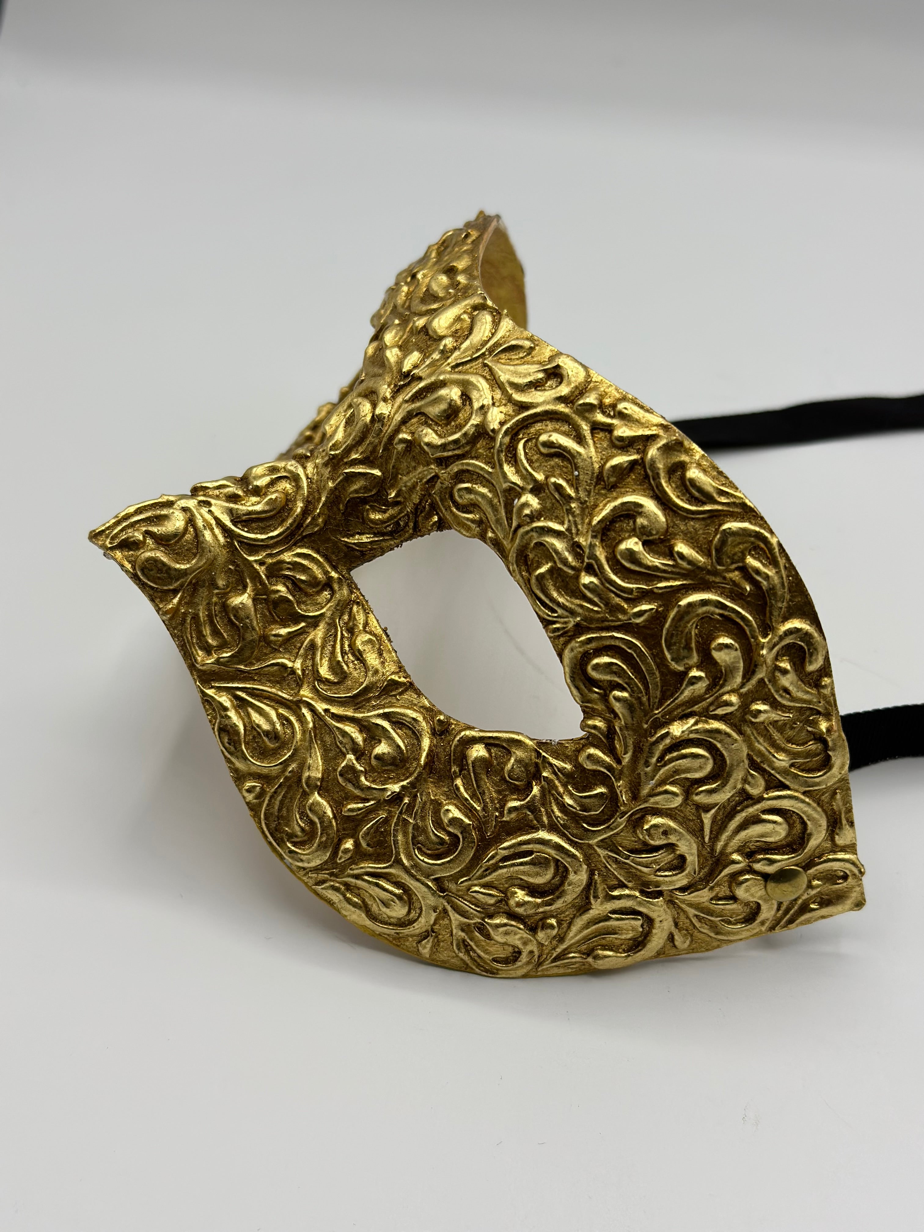 Luxury colombina mask in gold - Masquerade mask