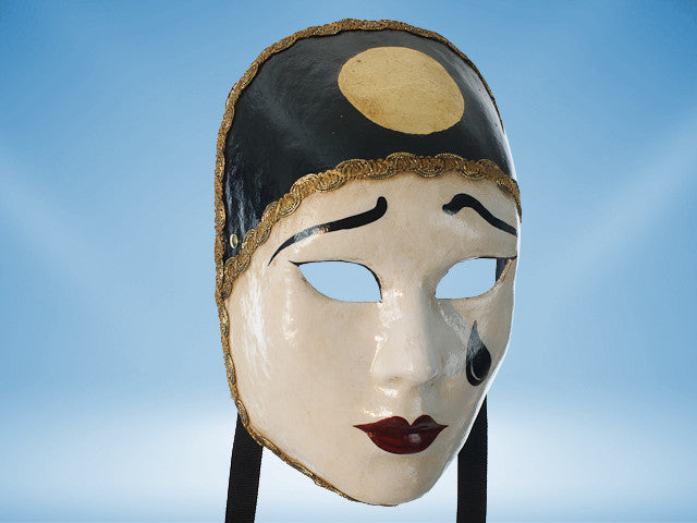 Pierrot mask - Venetian theater mask