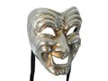 Comedy mask in silver