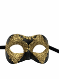 Black and Gold Men’s Masquerade Mask