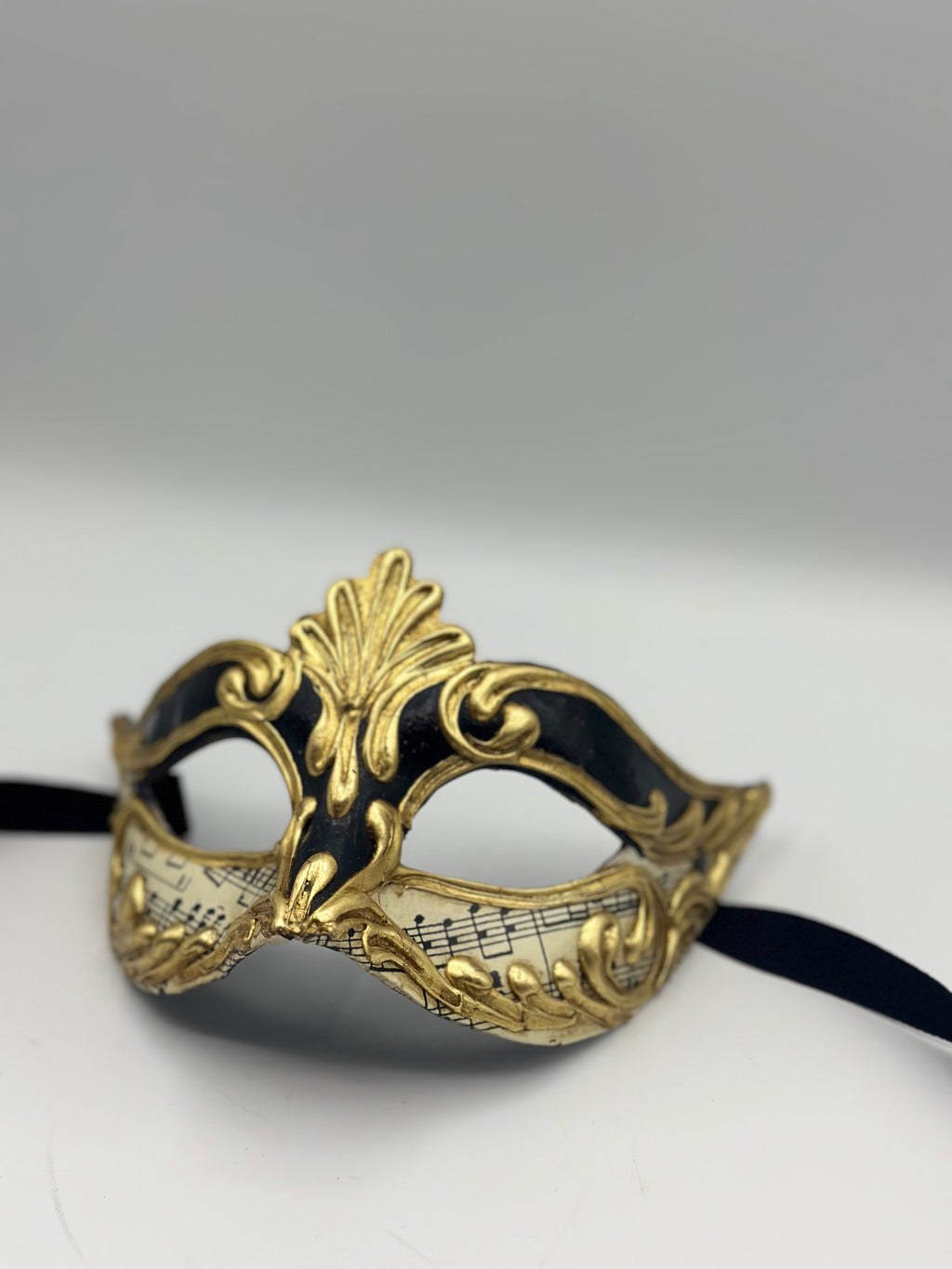 Masked ball mask in black - Masquerade mask
