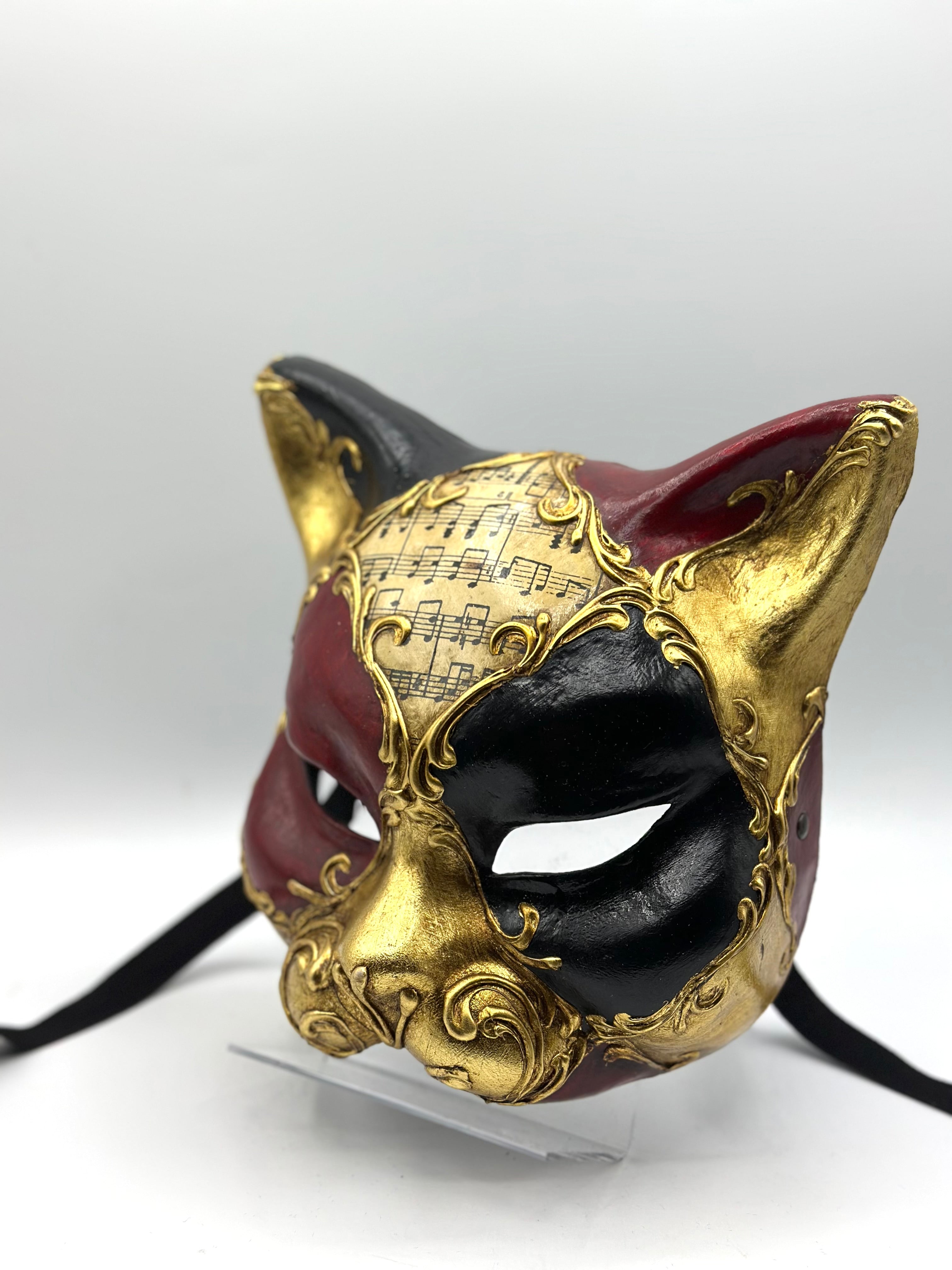 Venetian mask of a Cat - Masquerade mask cat