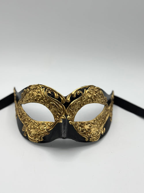 Black and Gold Masquerade Mask
