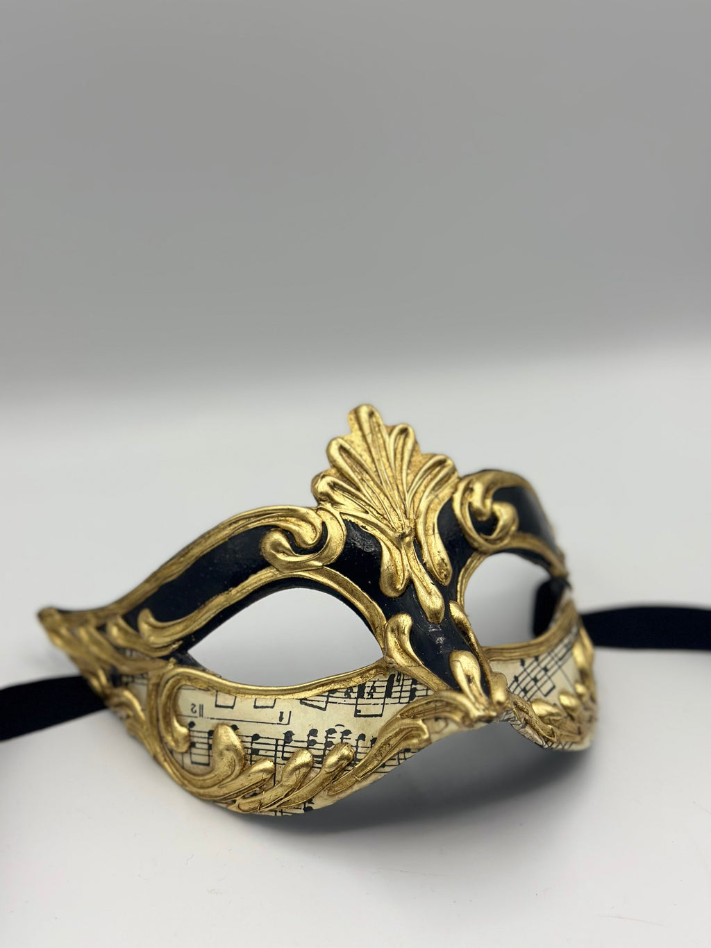 Masked ball mask in black - Masquerade mask