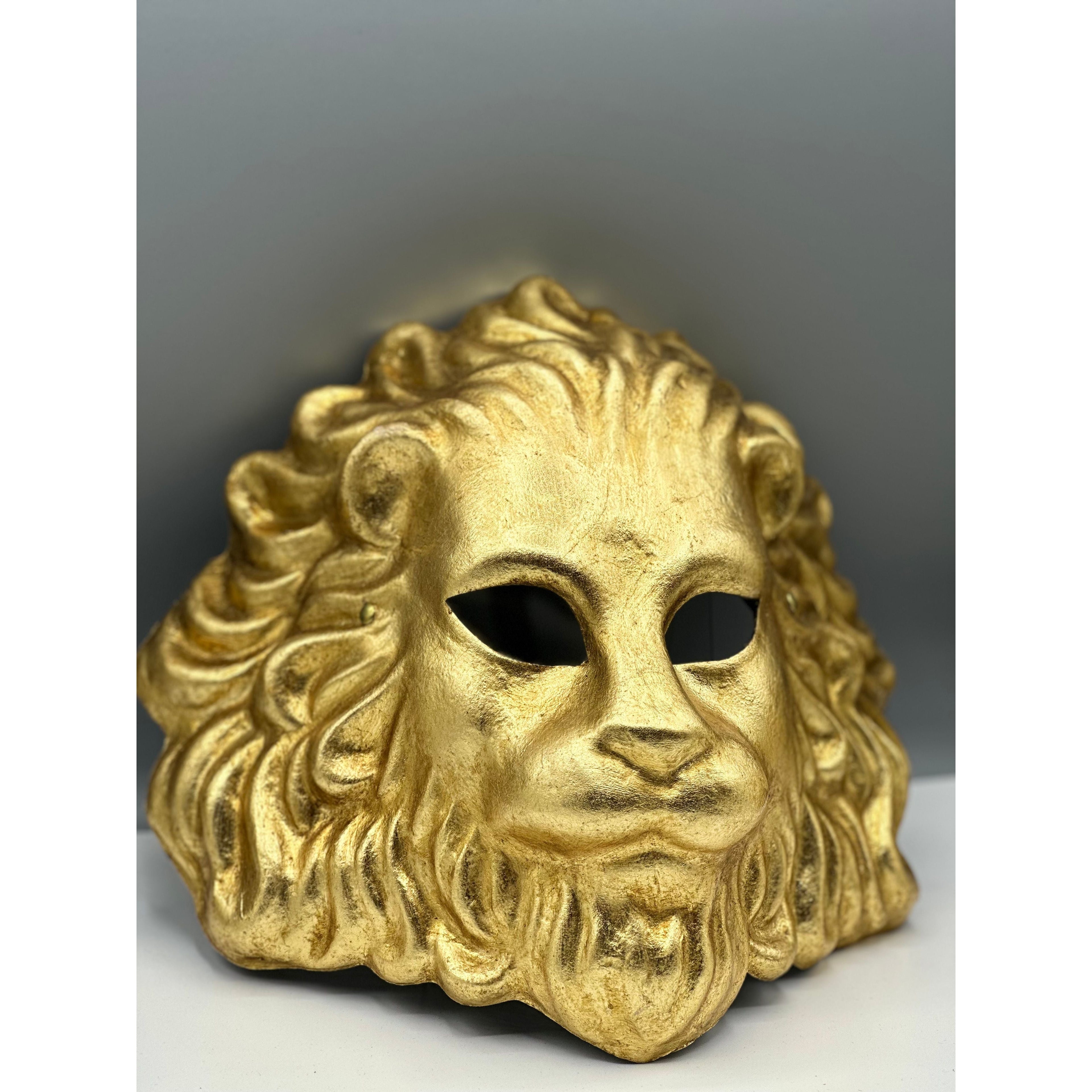 Handmade Venetian Lion Mask – Gold – Luxury Party, Halloween & Home Décor