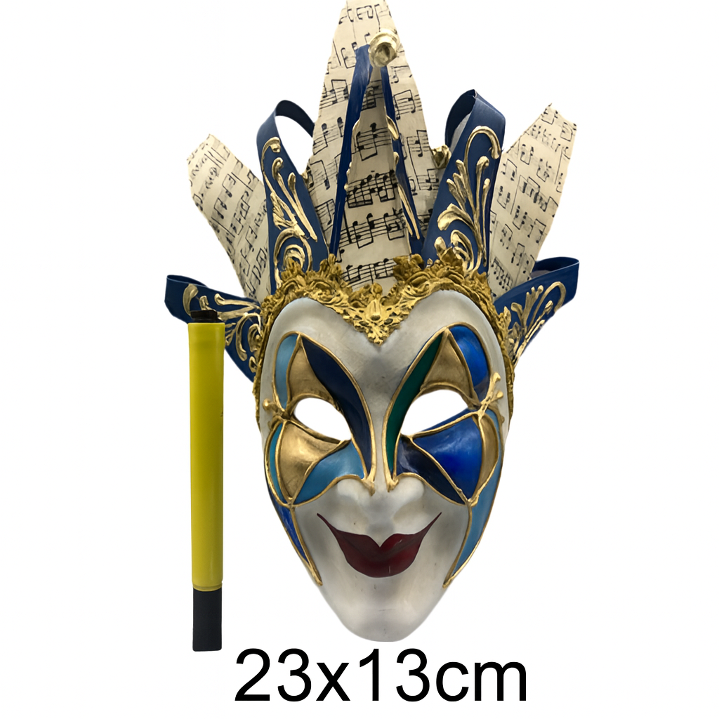 Mini blue Joker mask - Decoration mask