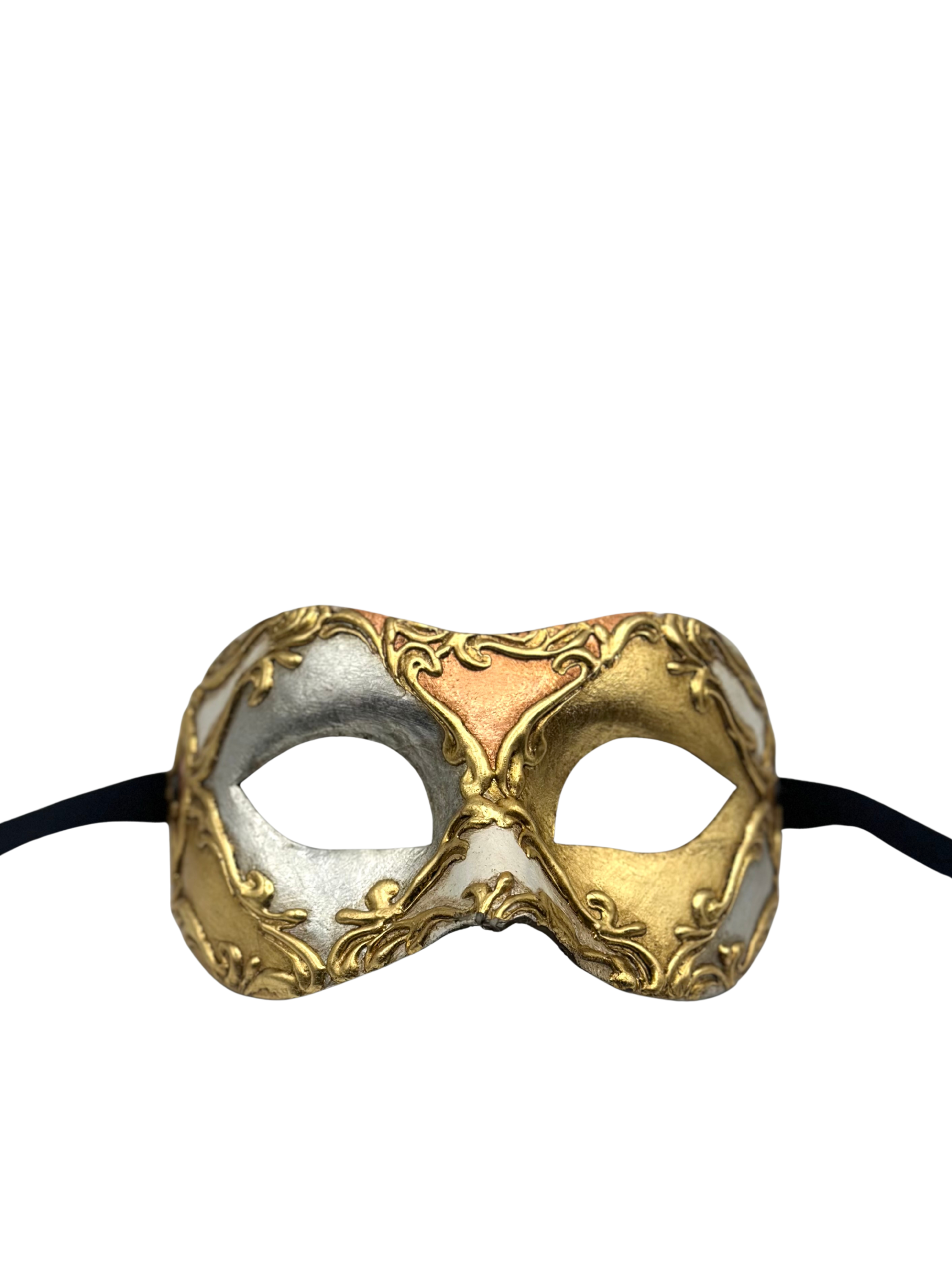 Masquerade mask gold silver baroque