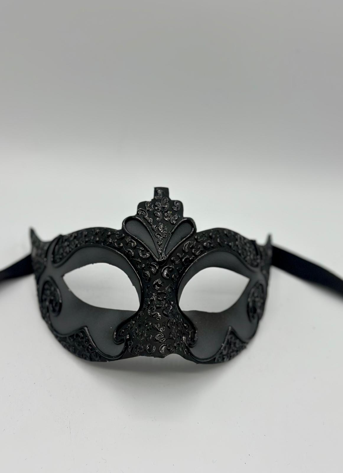 Couples Venetian Mask Set – Matte Anthracite & Black design