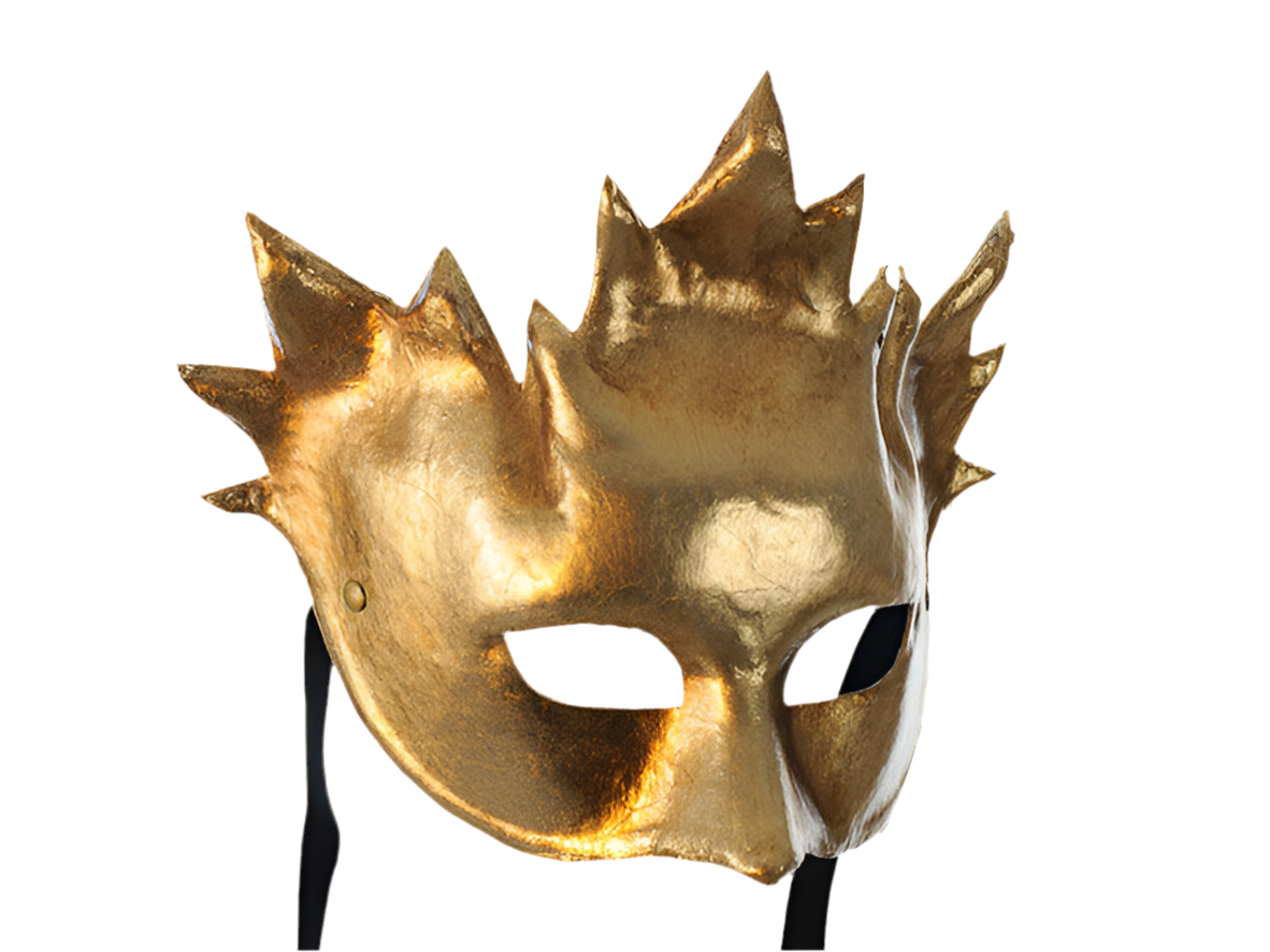 Mask Bacchus in gold