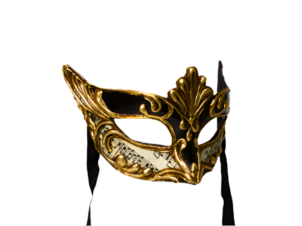 Masked ball mask in black - Masquerade mask