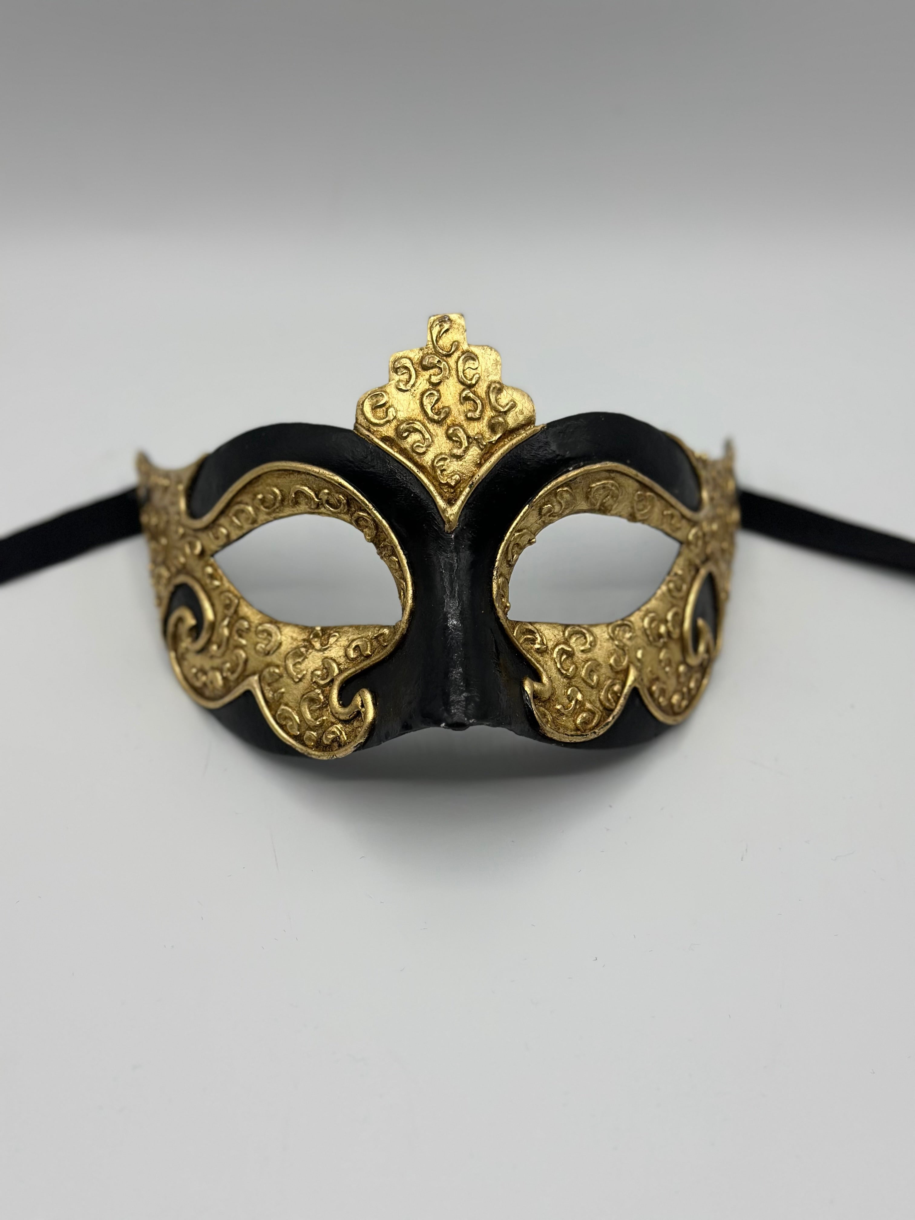 Venetian Couple Mask Set in black and gold - Duo Masks