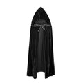 Halloween Horror Velour Hooded Cape – Black 150 cm - Basic cape