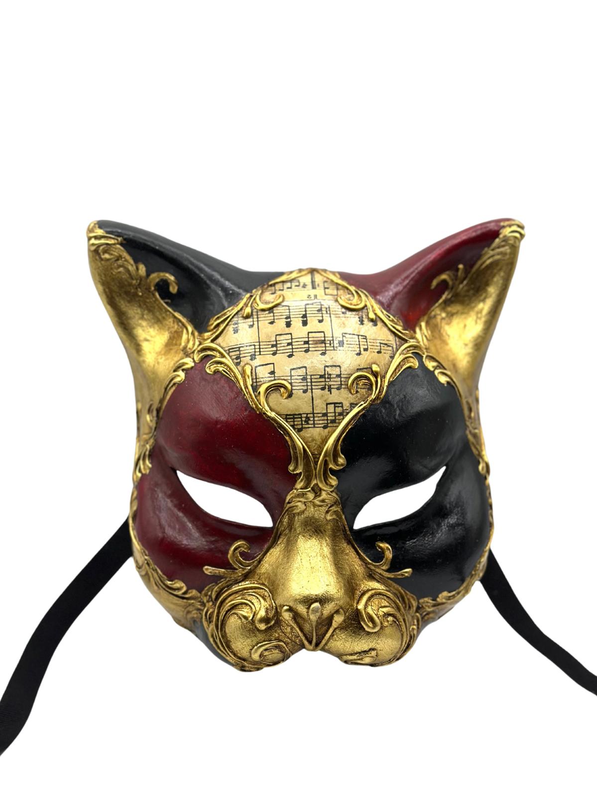 Venetian mask of a Cat - Masquerade mask cat