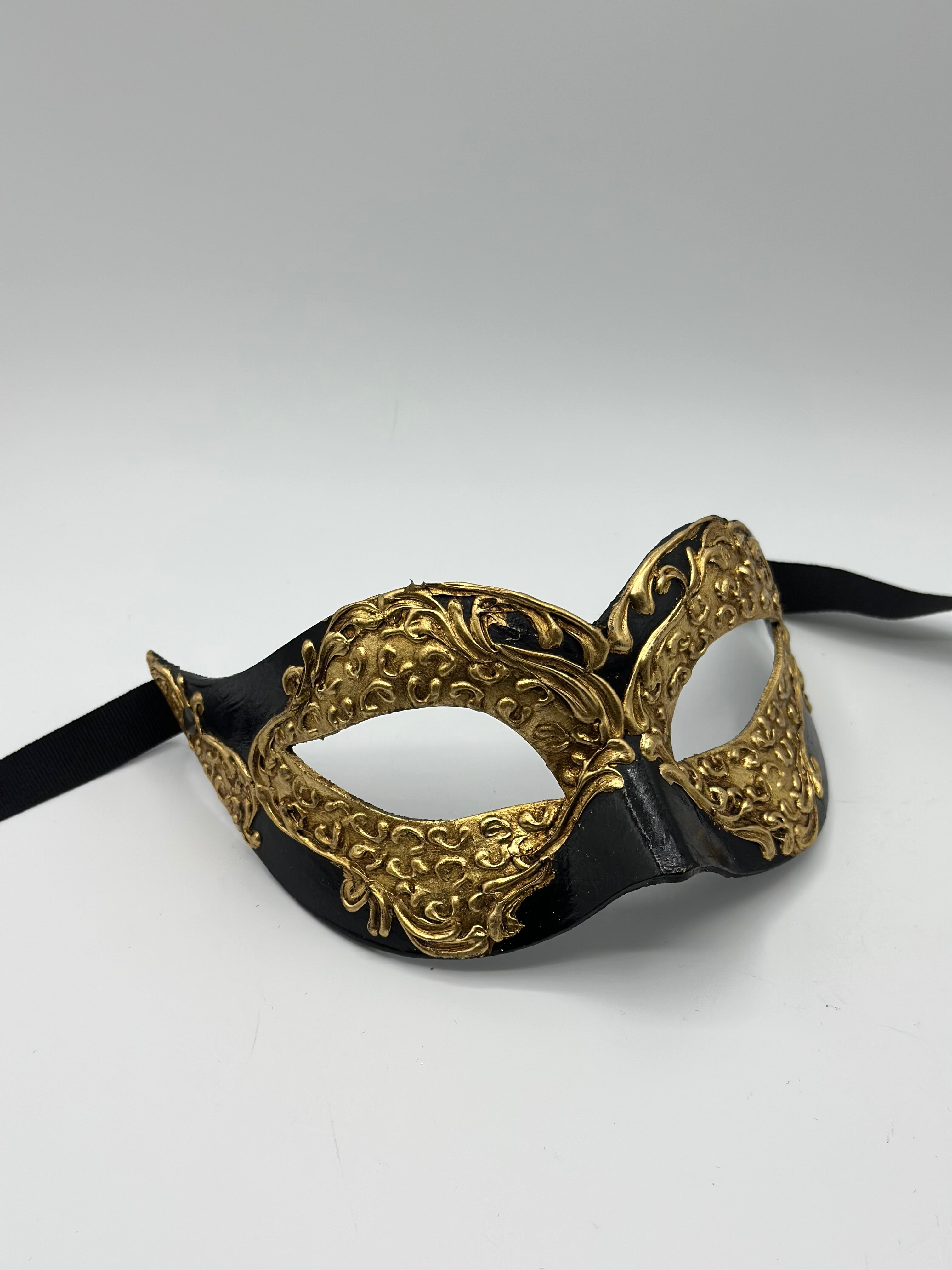 Black and Gold Masquerade Mask