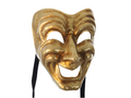 Comedy mask in gold