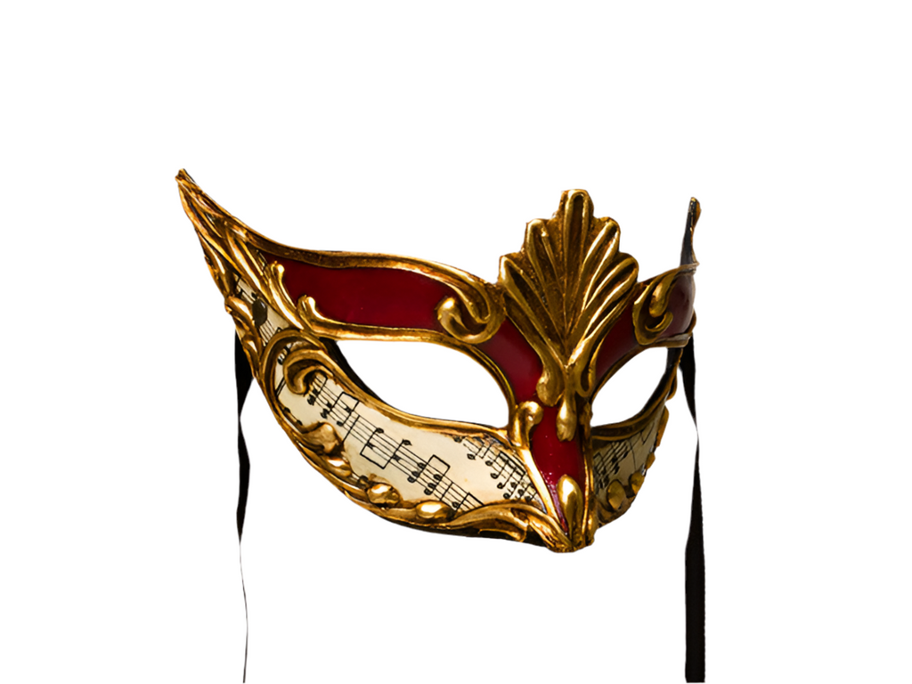 Masked ball mask in red