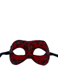 Luxury red Venetian Masquerade Mask   – Costume Mask with black baroque details
