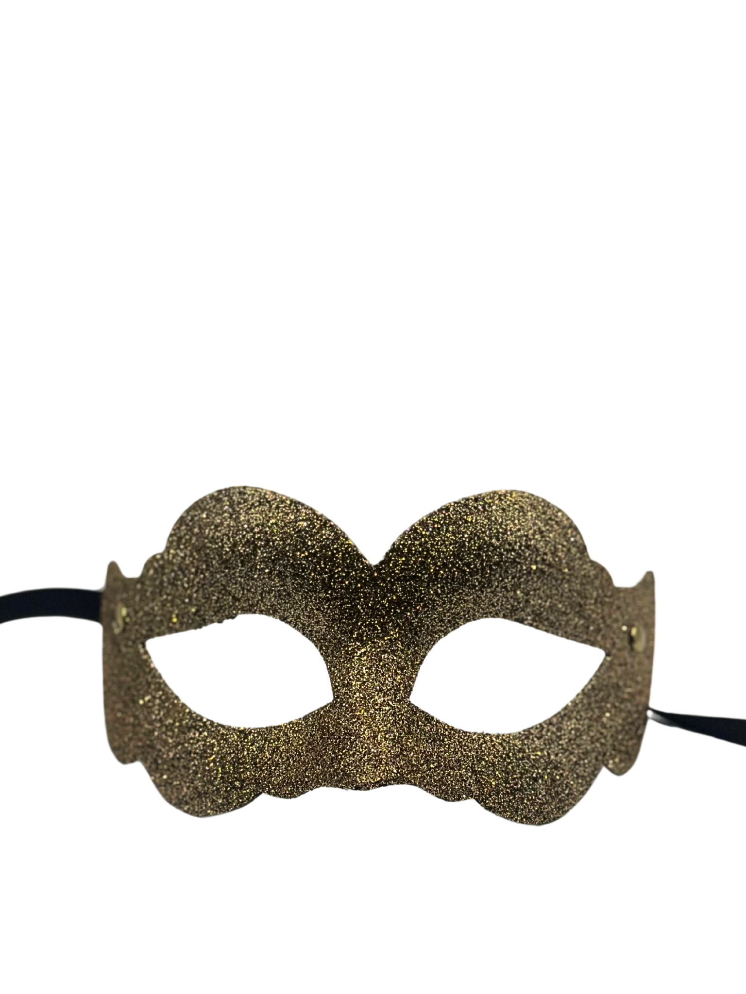 Gold mask glitter - Masquerade mask gold
