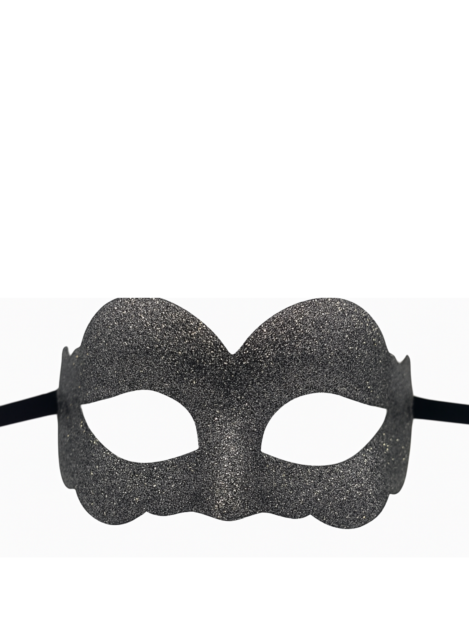 Silver mask glitter - Masquerade mask silver