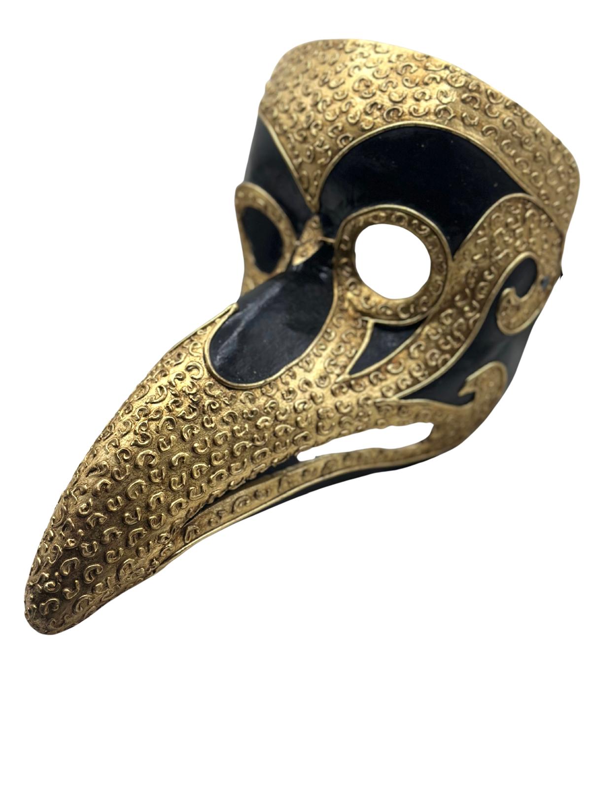 Venetian Plague Doctor Mask – Gold & Black