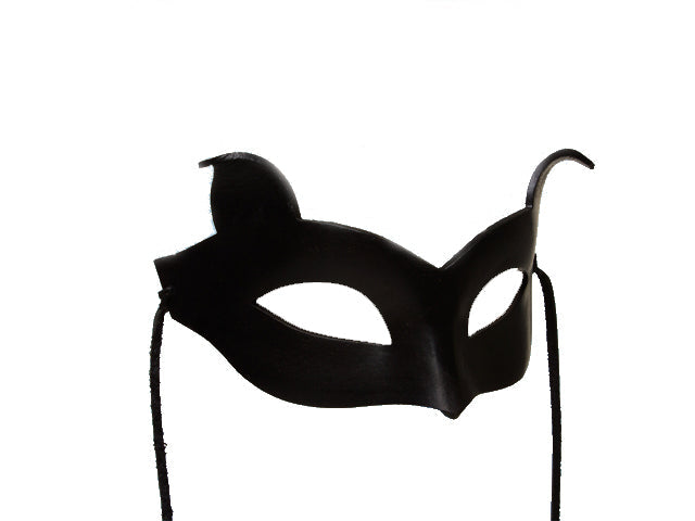 Black leather mask, Catwoman