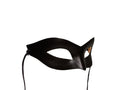 Black leather mask