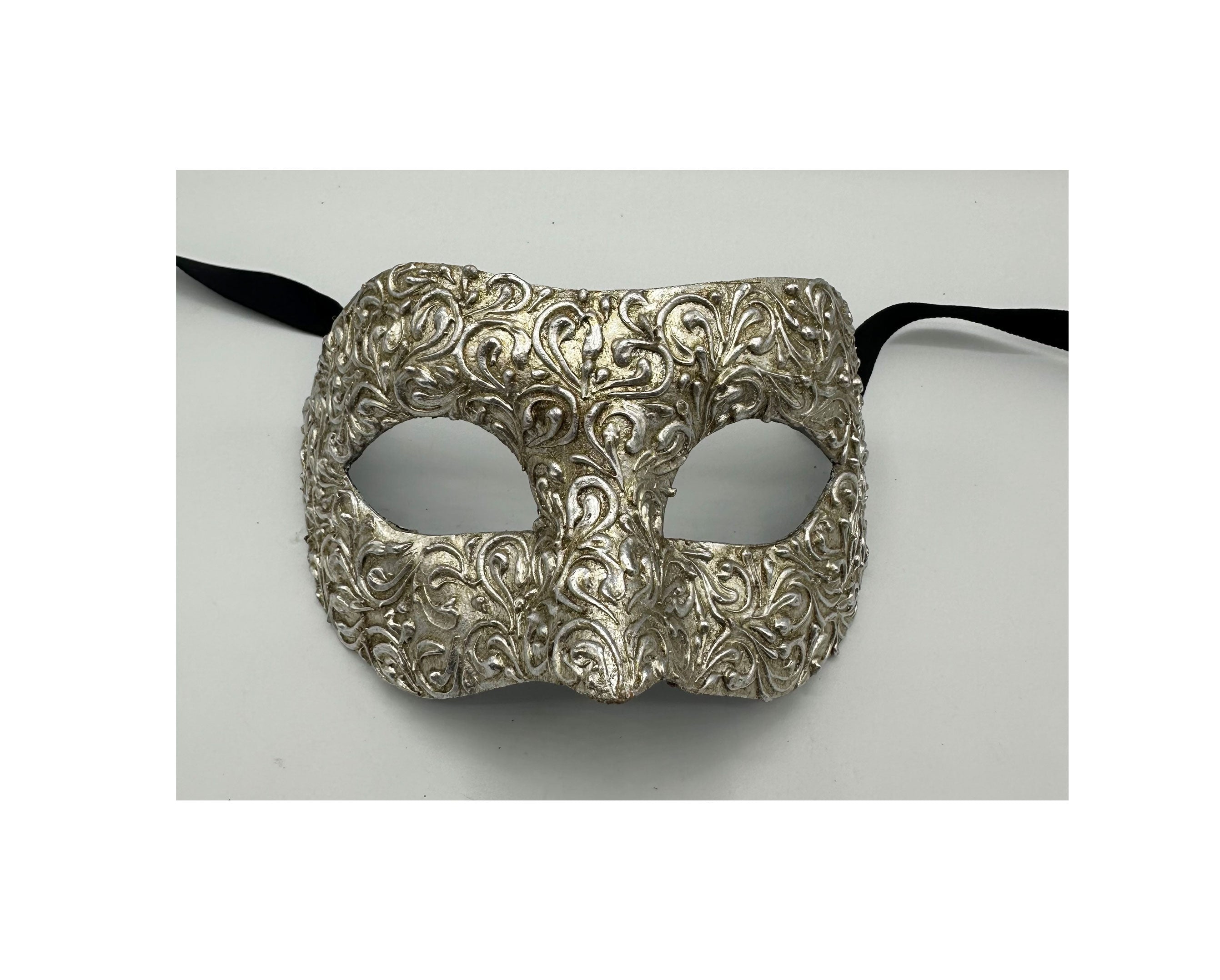 Luxury colombina mask in silver - Masquerade mask