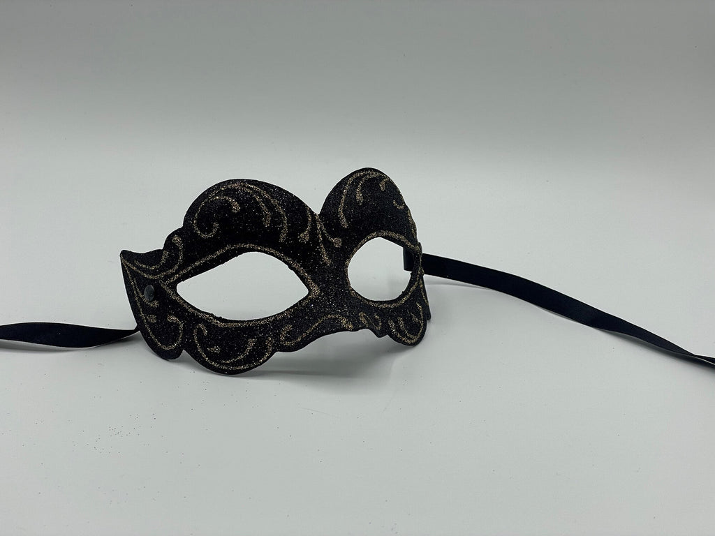 Black mask glitter - Masquerade mask