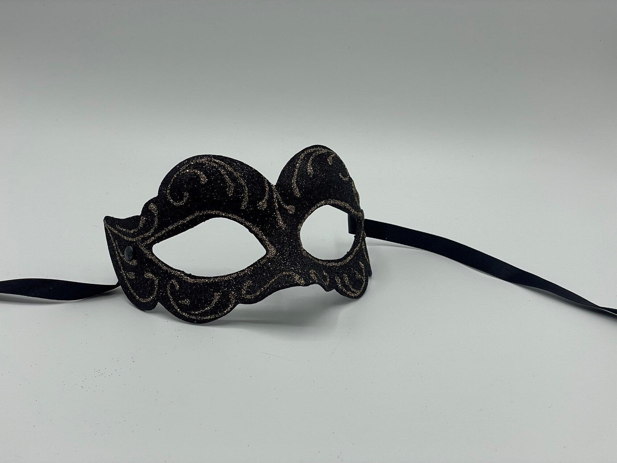 Black mask glitter - Masquerade mask