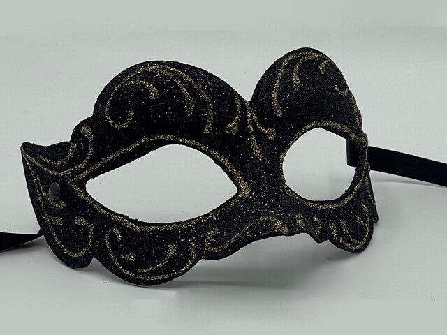 Black mask glitter - Masquerade mask