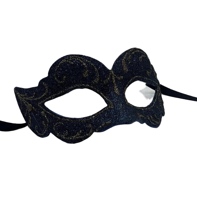 Blue glitter mask - Blue mask