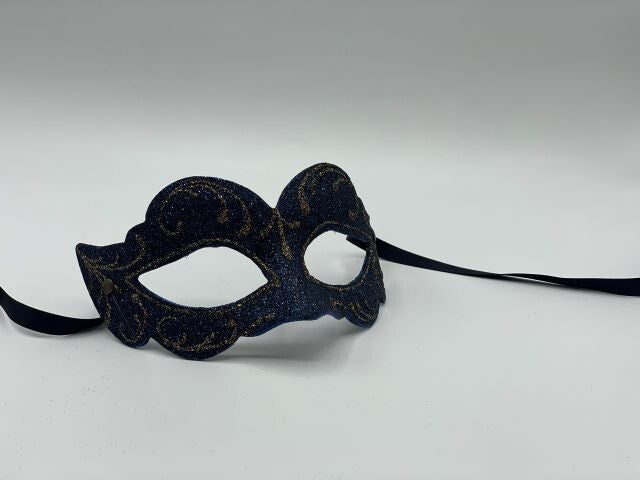 Blue glitter mask - Blue mask