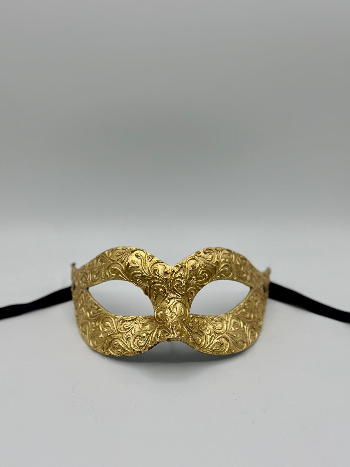 Gold Venetian Couple Mask Set