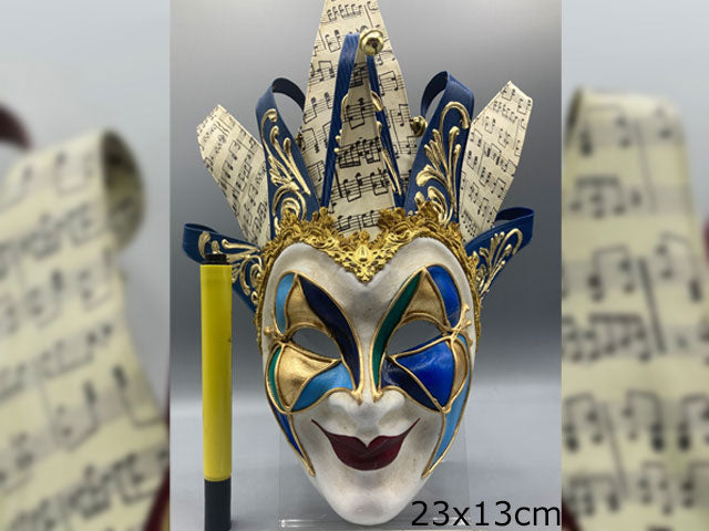 Mini blue Joker mask - Decoration mask